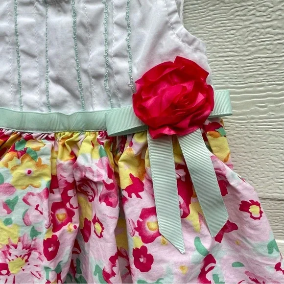 12m floral dress Easter Perfect! Baby girl Blueberi Boulevard. - Picture 4 of 6